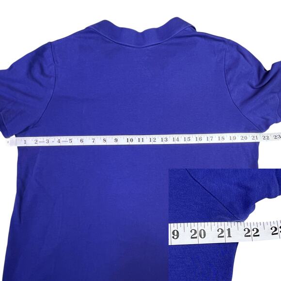 Lane Bryant Polo Style Top Plus Size 14 Blue 100% Cotton - Picture 12 of 14